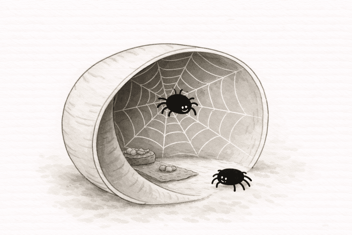 Rendered illustration - Sylvia finding her new home